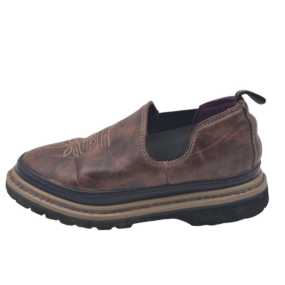 Romeo Shoes Womens 9 Brown Slip On‎ Work Oil Resistant EH Style 2010112